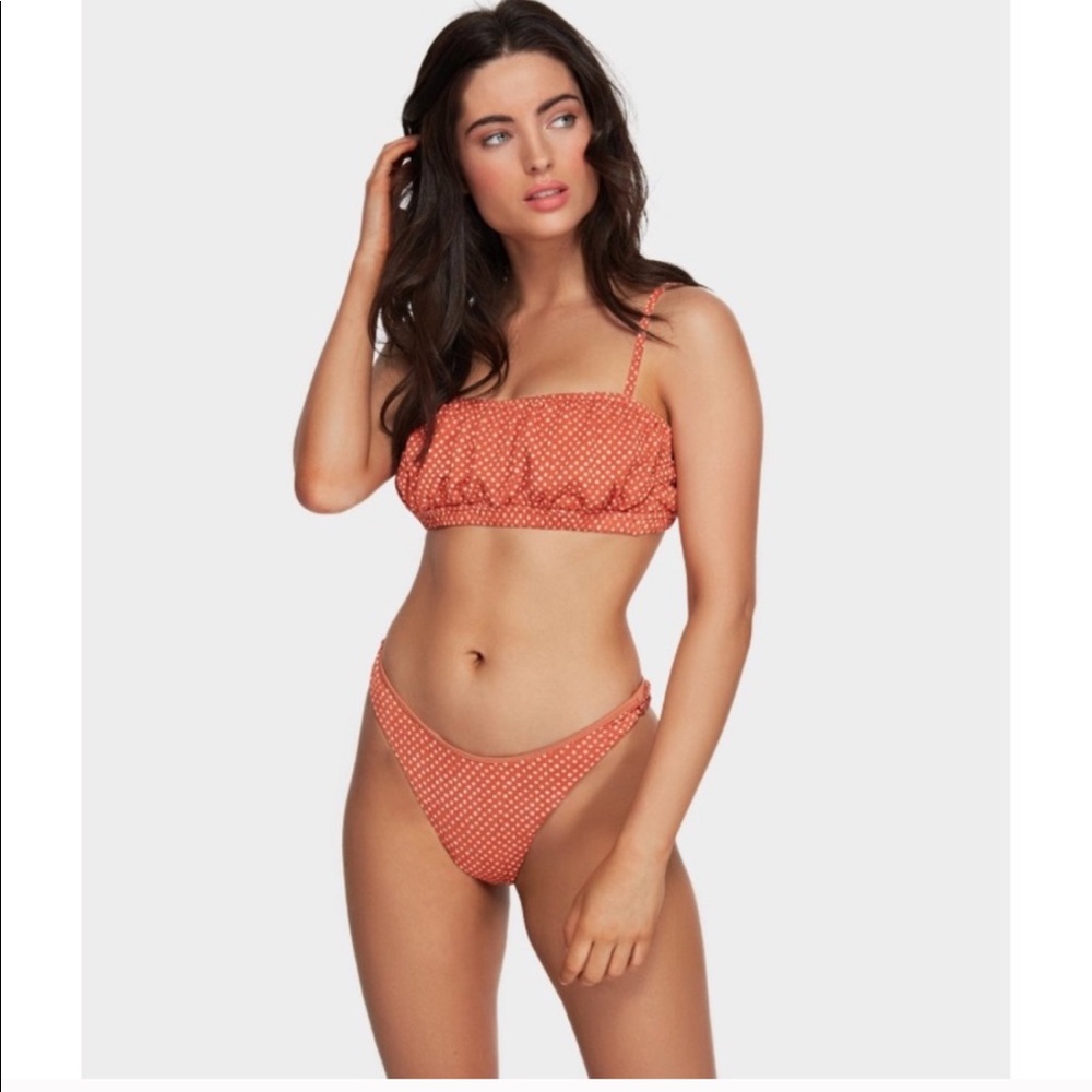 Billabong Dotted Hike Bralette Bikini Set